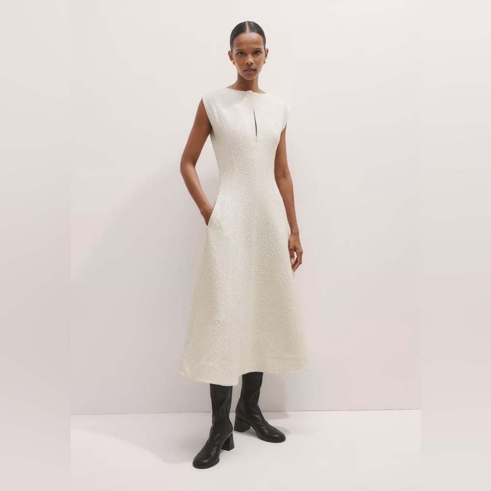 ME+EM Jacquard Jersey Midi Dress - Picture 2 of 11